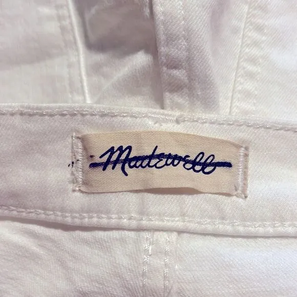 Madewell NWT Perfect Vintage Jeans High Rise Size 26 in Tile White