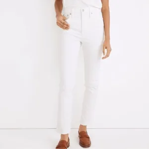 Madewell NWT Petite Perfect Vintage Jeans Size 31P High Rise in Tile White