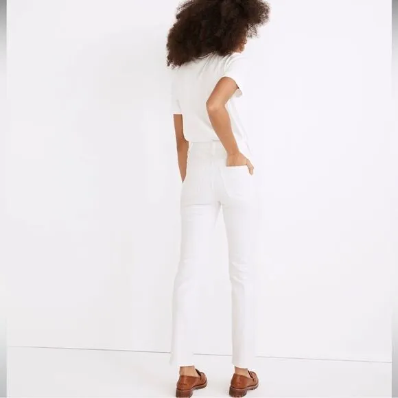 Madewell NWT Petite Perfect Vintage Jeans Size 31P High Rise in Tile White