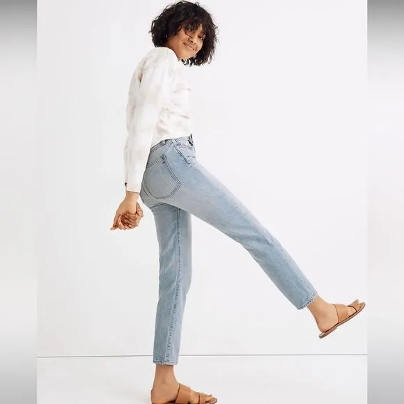 Madewell NWT The “Curvy Perfect Vintage” Jeans High Rise Fitzgerald Wash Sz 24