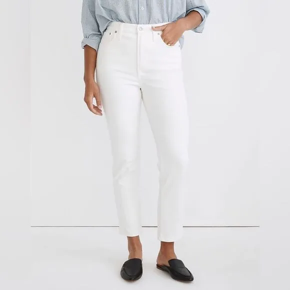 Madewell NWT White Perfect Vintage Jeans High Rise Size 27