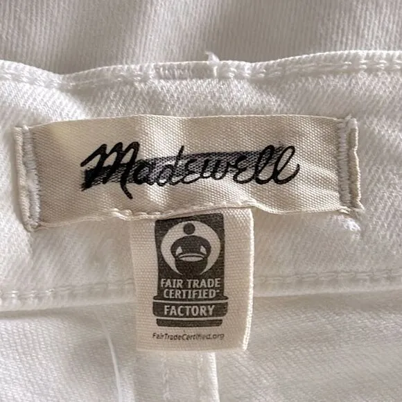 Madewell NWT White Perfect Vintage Jeans High Rise Size 27