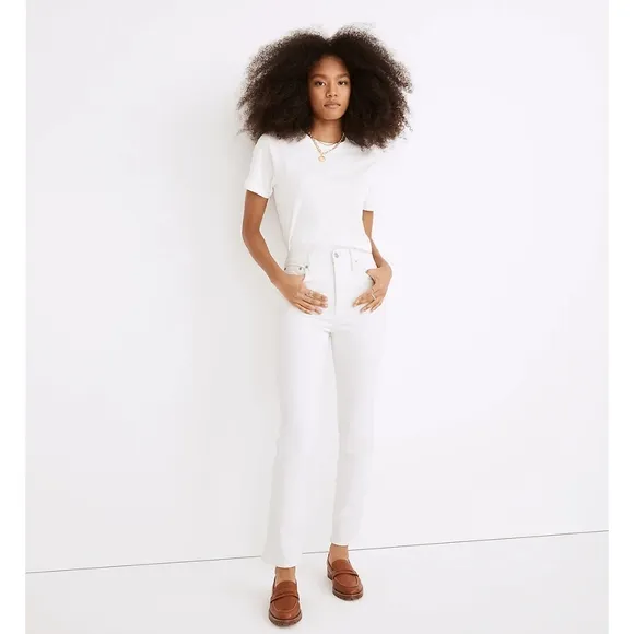 MADEWELL The Perfect Vintage Jean in White Tile 28
