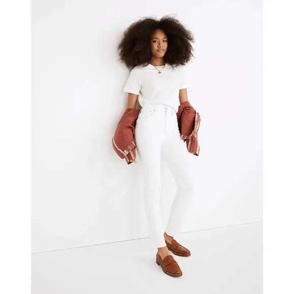 MADEWELL The Perfect Vintage Jean in White Tile 28