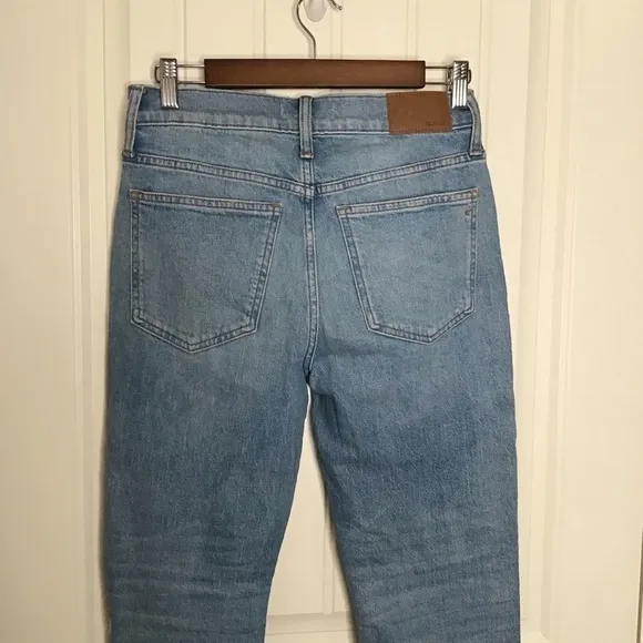 Madewell The Petite Perfect Vintage Jean in Coney Wash: Destroyed Edition.