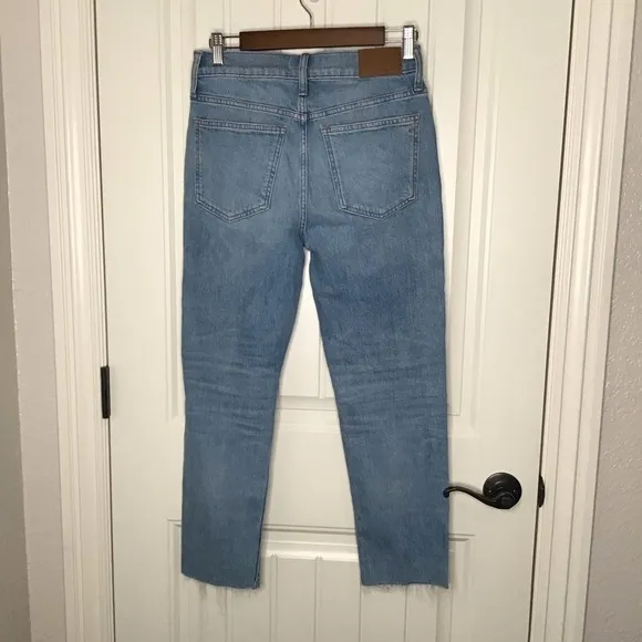 Madewell The Petite Perfect Vintage Jean in Coney Wash: Destroyed Edition.