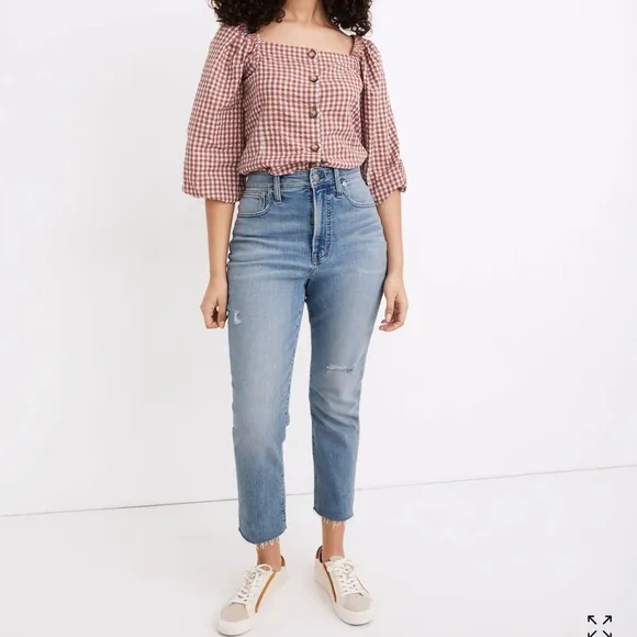 Madewell The Tall Curvy Perfect Vintage Jean Coffey Wash Worn-In Edition SZ 29