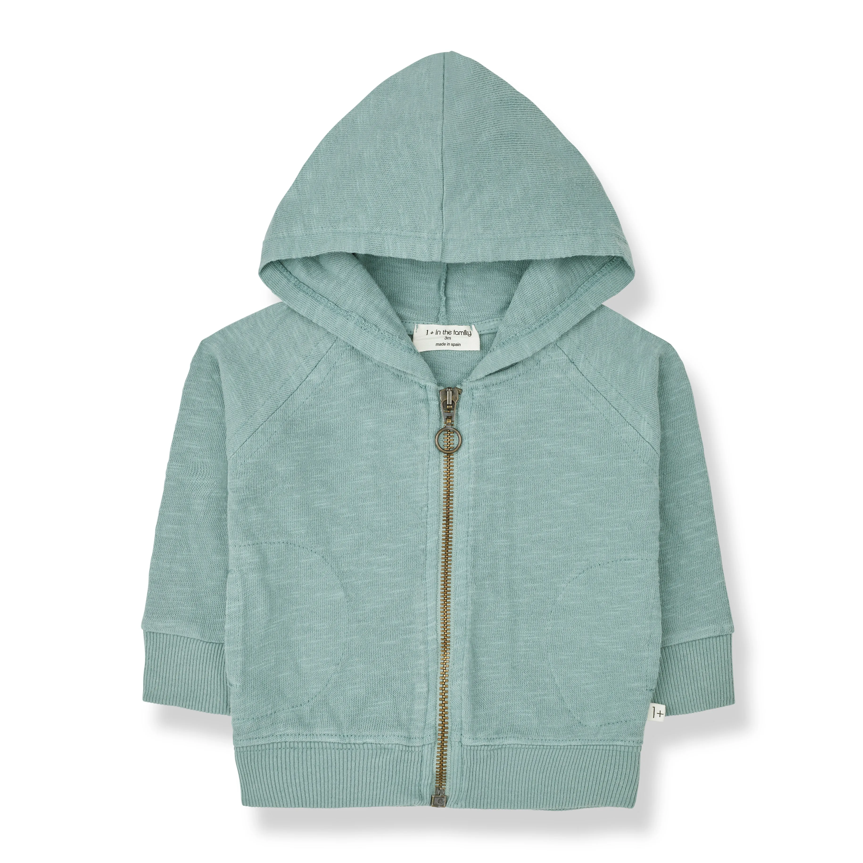 Manuele Shark Blue Zip Up Sweatshirt