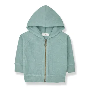 Manuele Shark Blue Zip Up Sweatshirt