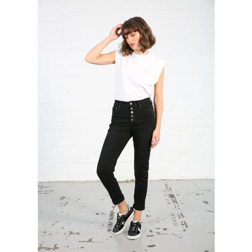 Meg Mom Jeans | Regular Leg (Vintage Black)