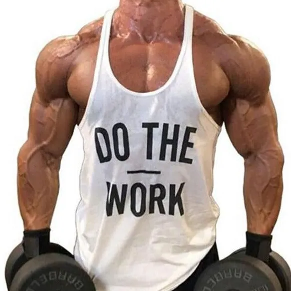 Men's Bodybuilding Cotton Stringer Tank Tops