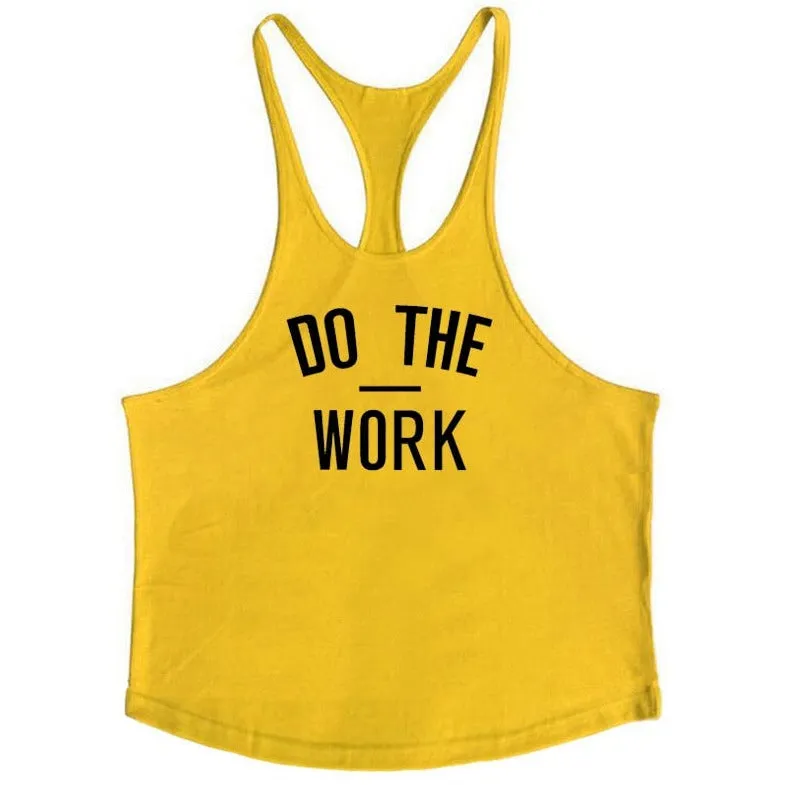 Men's Bodybuilding Cotton Stringer Tank Tops
