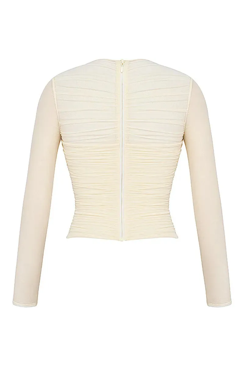 Mesh Long Sleeve Party Sexy Tops