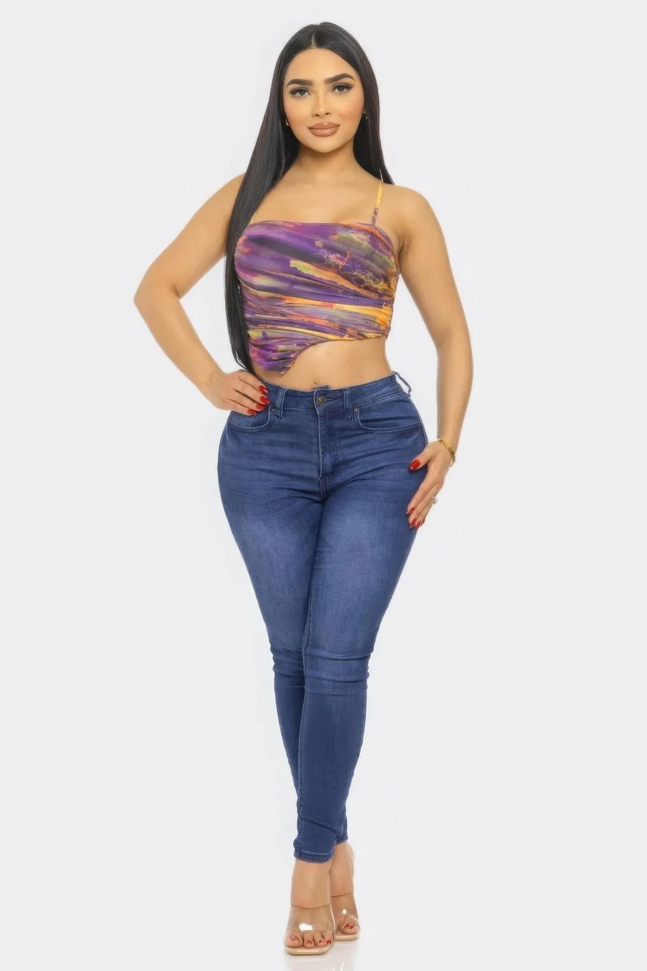 MESH PRINT WOMEN'S TOP – EDGY, SHEER & STYLISHLY COOL