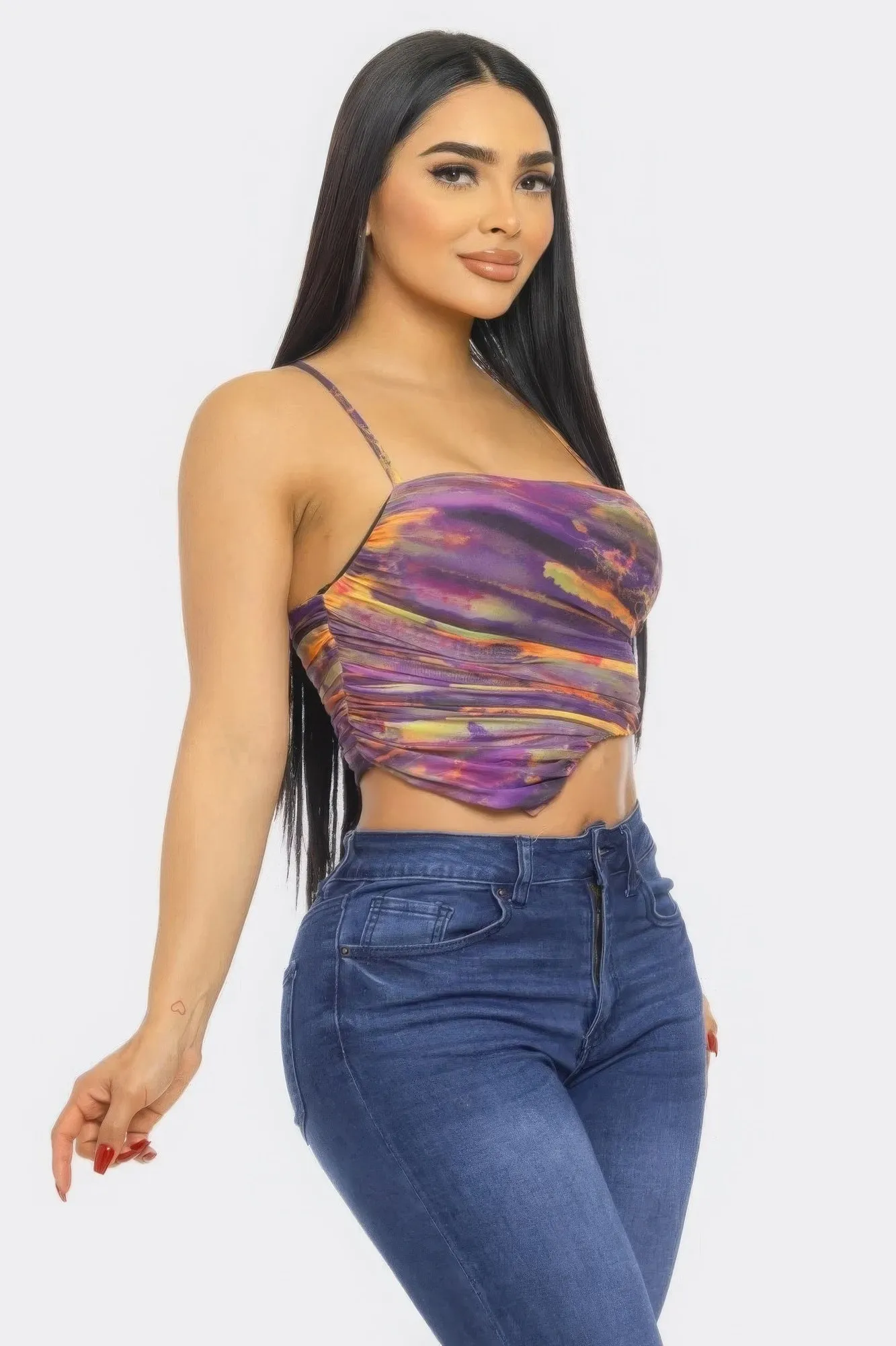 MESH PRINT WOMEN'S TOP – EDGY, SHEER & STYLISHLY COOL