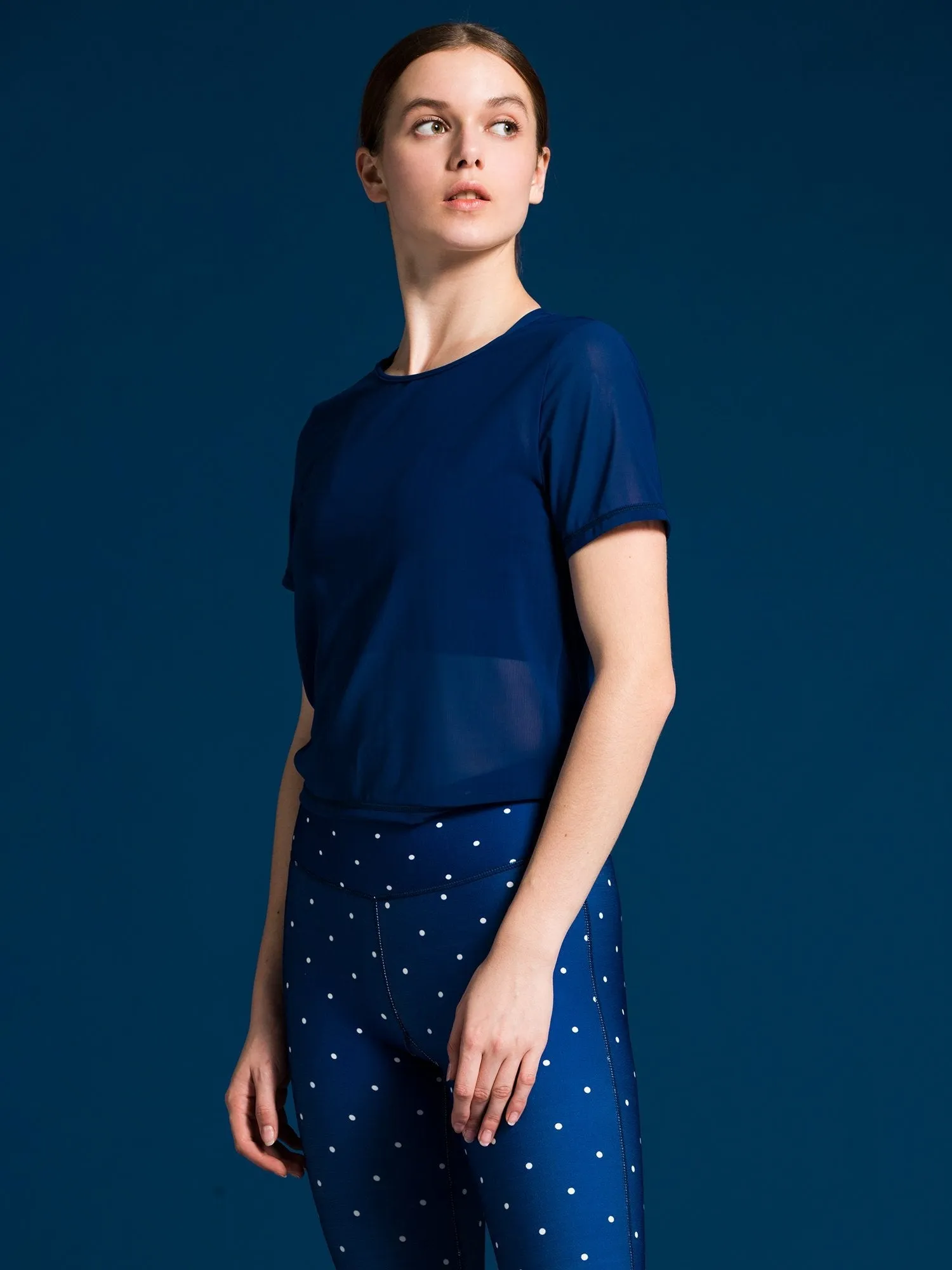 MESH TWIST TEE, ATLANTIC MESH