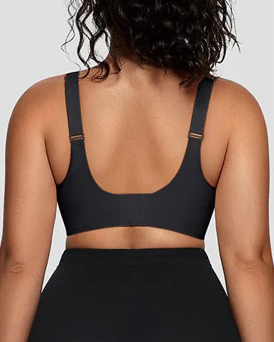 Mesh V-Neck Comfort Shaping Bra