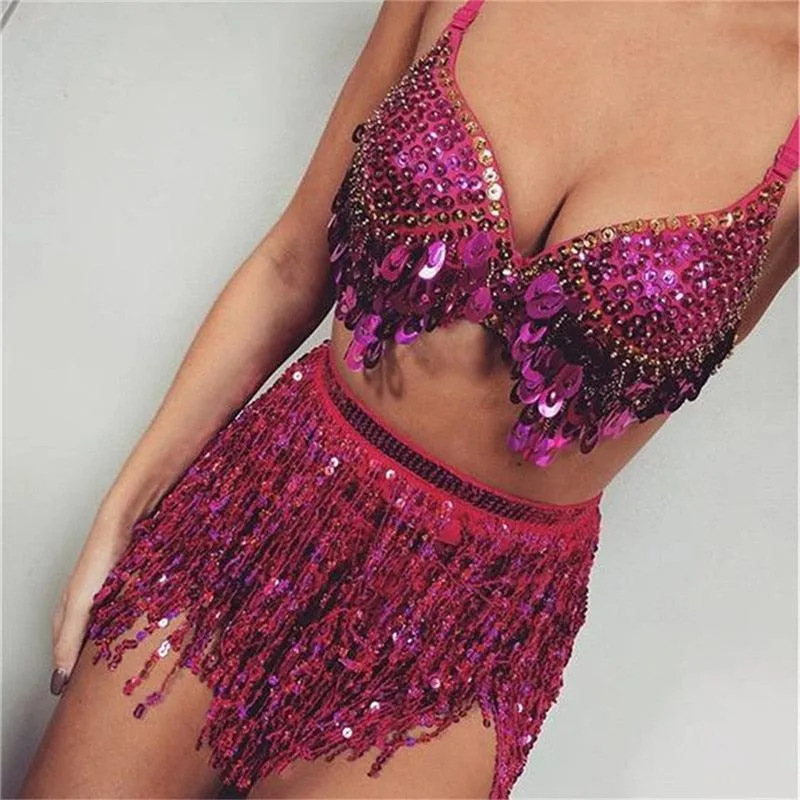 Mini Wrap Glitter Skirt