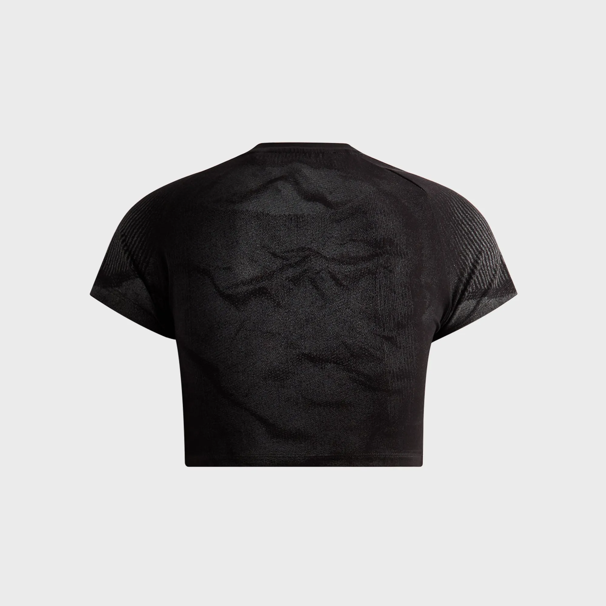 MISBHV Activewear Printed Jersey Crop Tee - Black