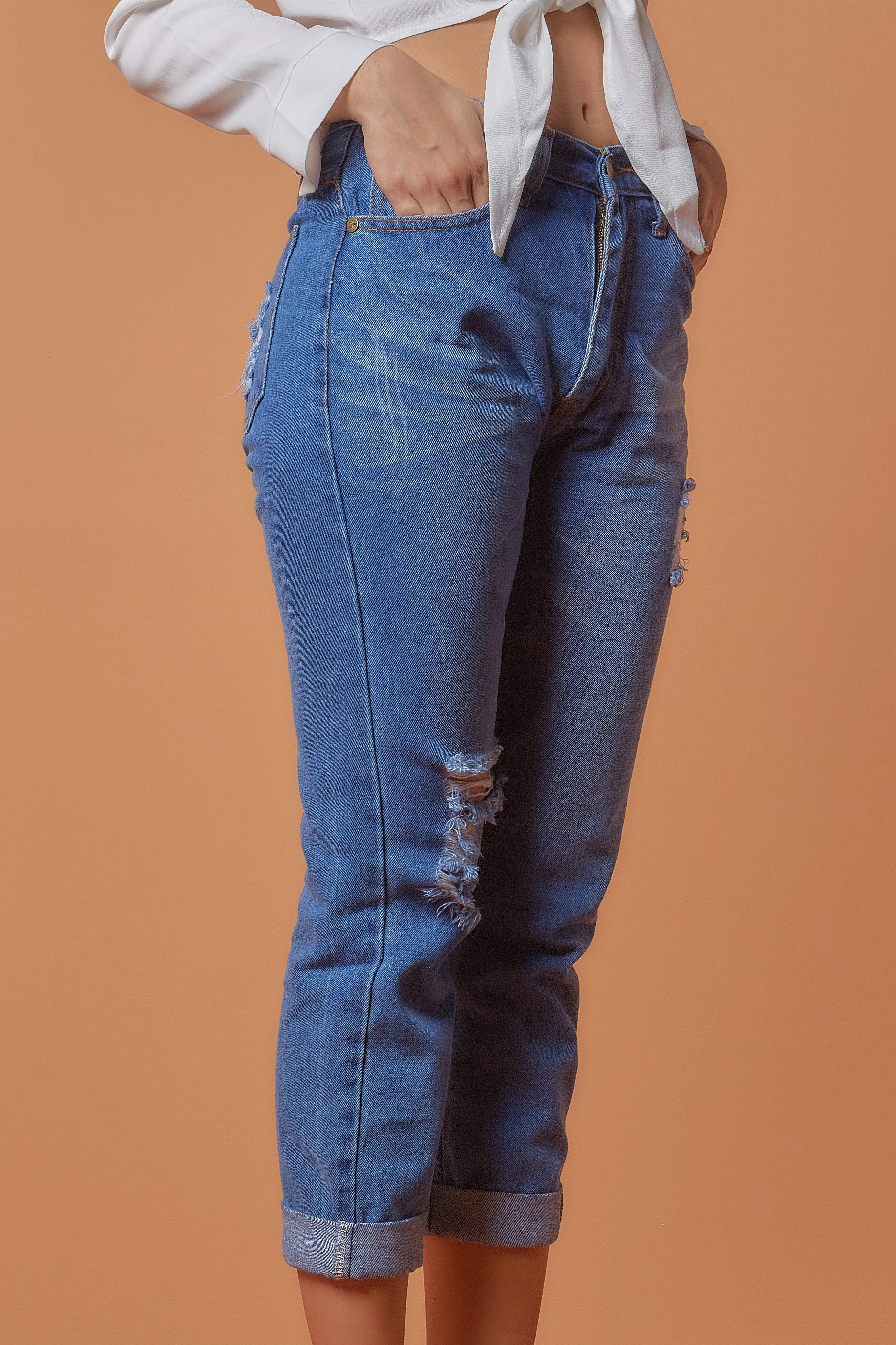 Mom Blue Jeans (701 Blue)