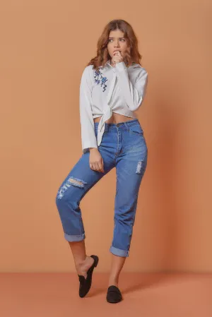 Mom Blue Jeans (701 Blue)