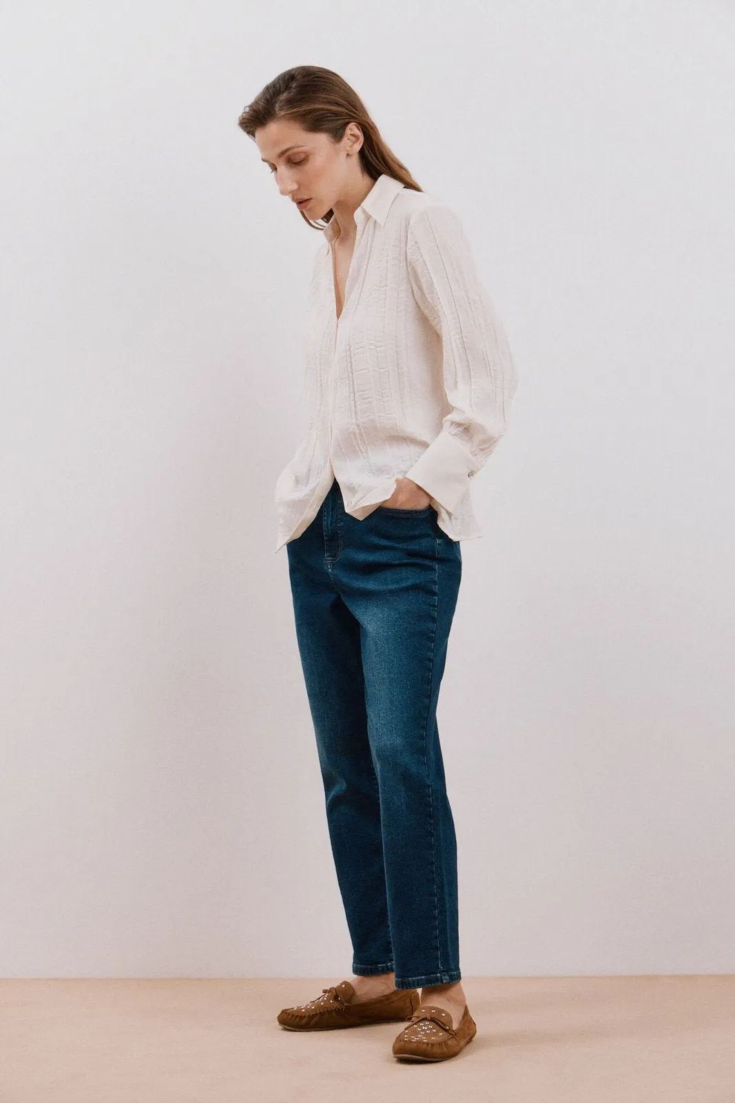 Mom jeans - Medium Blue