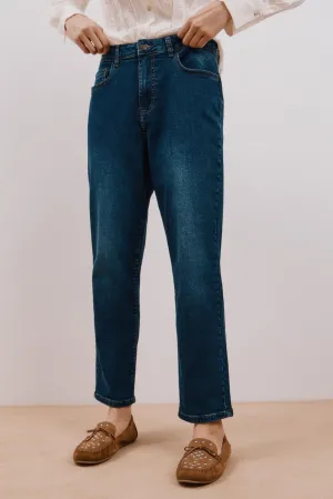 Mom jeans - Medium Blue