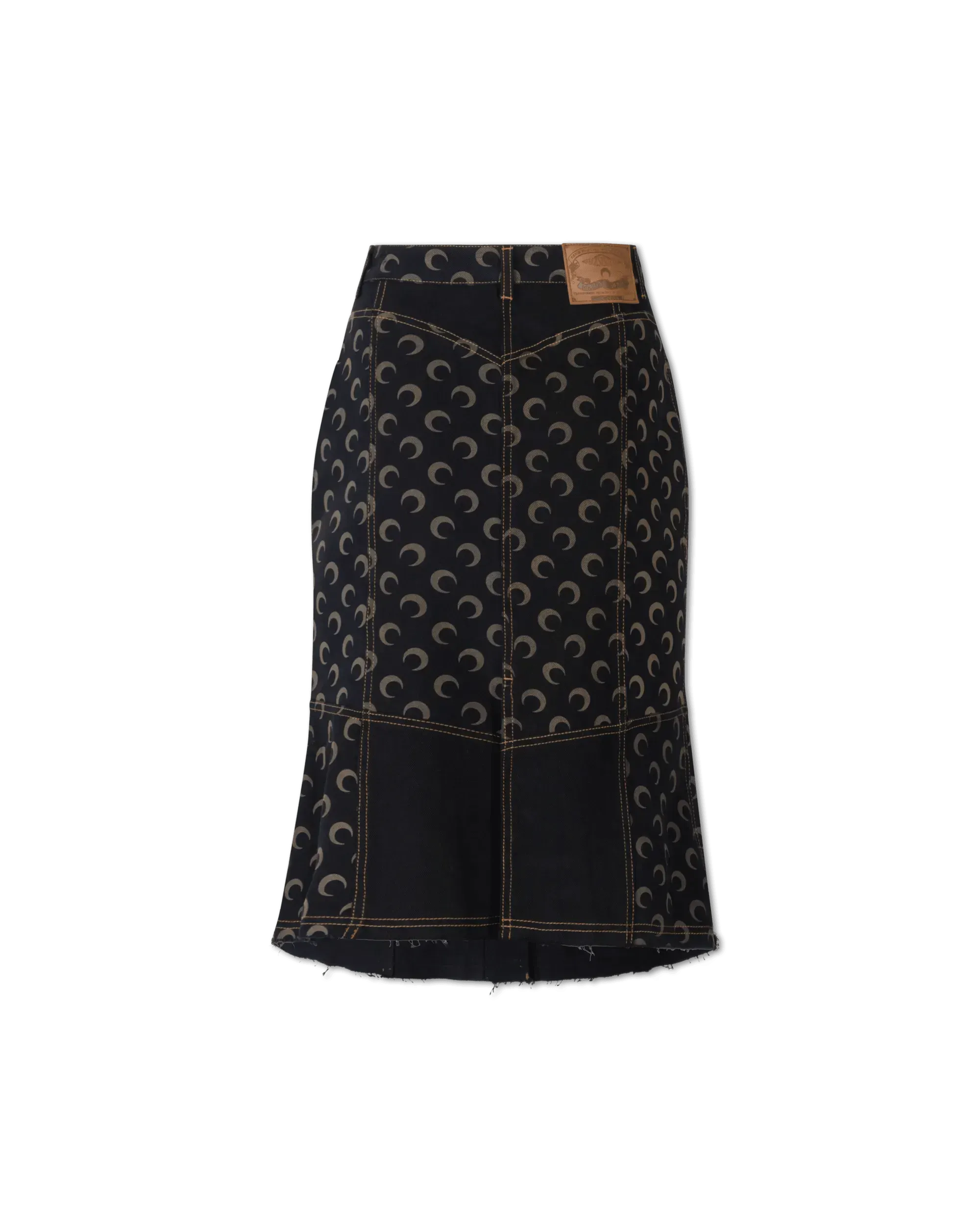 Moon Denim Button-Down Midi Skirt