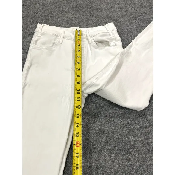 Mother Women The Hustler Ankle Fray High Rise Jeans Denim 26 Fairest Of Them All