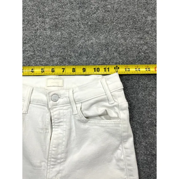 Mother Women The Hustler Ankle Fray High Rise Jeans Denim 26 Fairest Of Them All