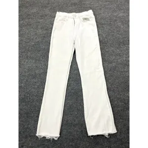 Mother Women The Hustler Ankle Fray High Rise Jeans Denim 26 Fairest Of Them All