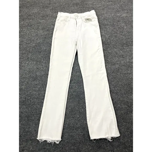 Mother Women The Hustler Ankle Fray High Rise Jeans Denim 26 Fairest Of Them All