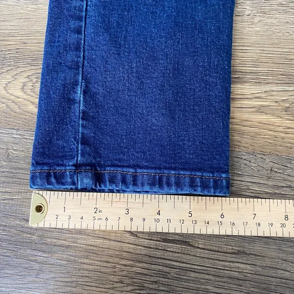 Mott &amp; Bow Jeans Women 28 Dark Wash Boyfriend Classic Minimalist Capsule