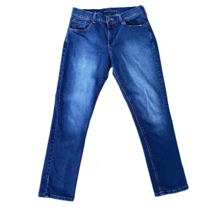 Mott &amp; Bow Jeans Women 28 Dark Wash Boyfriend Classic Minimalist Capsule