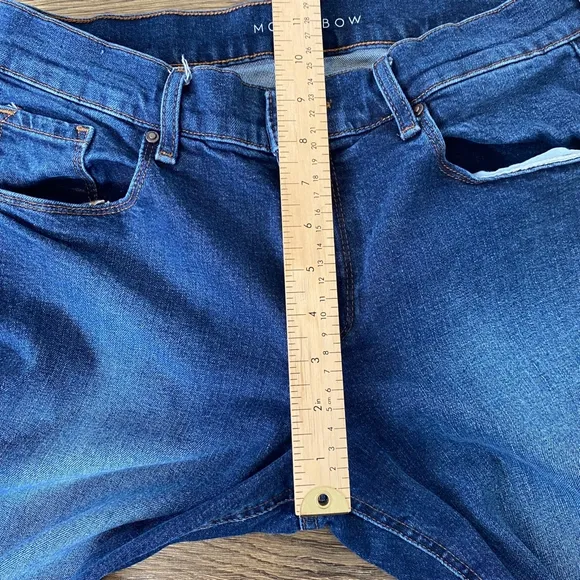 Mott &amp; Bow Jeans Women 28 Dark Wash Boyfriend Classic Minimalist Capsule