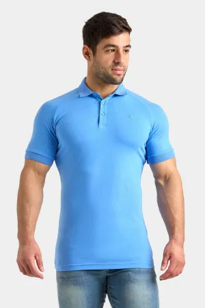 Muscle Fit Polo Shirt in Cornflower