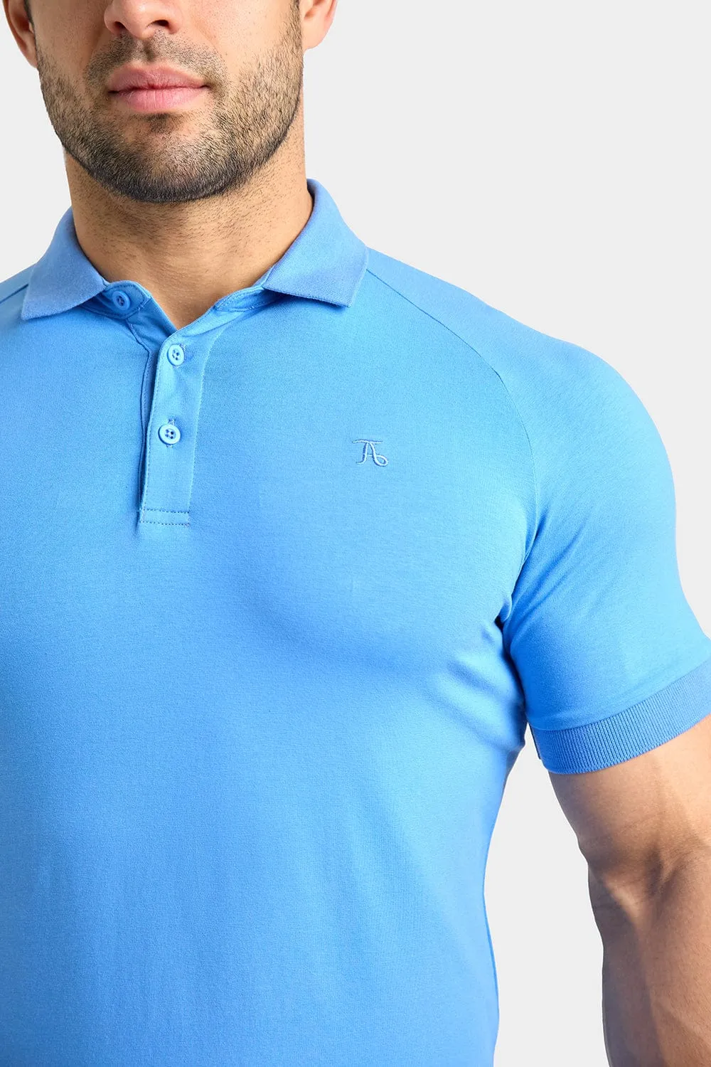 Muscle Fit Polo Shirt in Cornflower