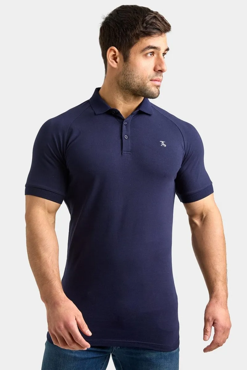 Muscle Fit Polo Shirt in True Navy