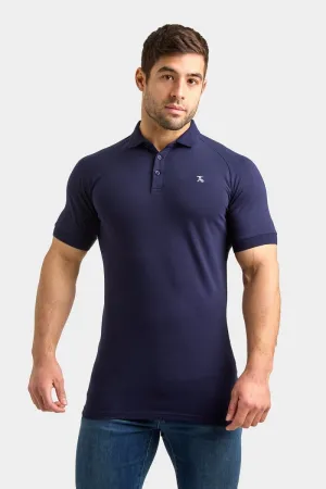 Muscle Fit Polo Shirt in True Navy