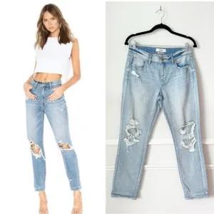 NEW Pistola Mason Boyfriend straight vi tags was distressed jeans size 27