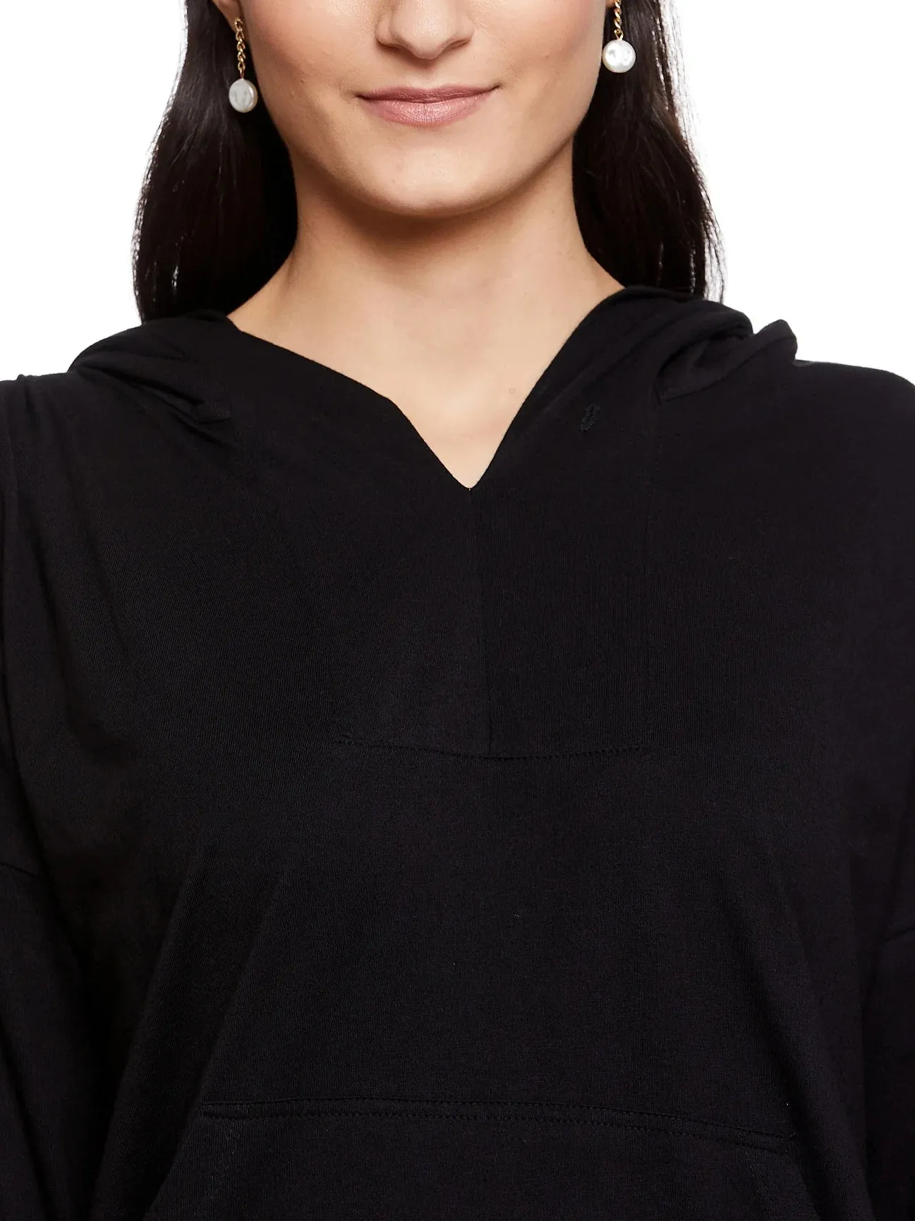NIRVANA HOODIE & Drapped Jogger (Black)