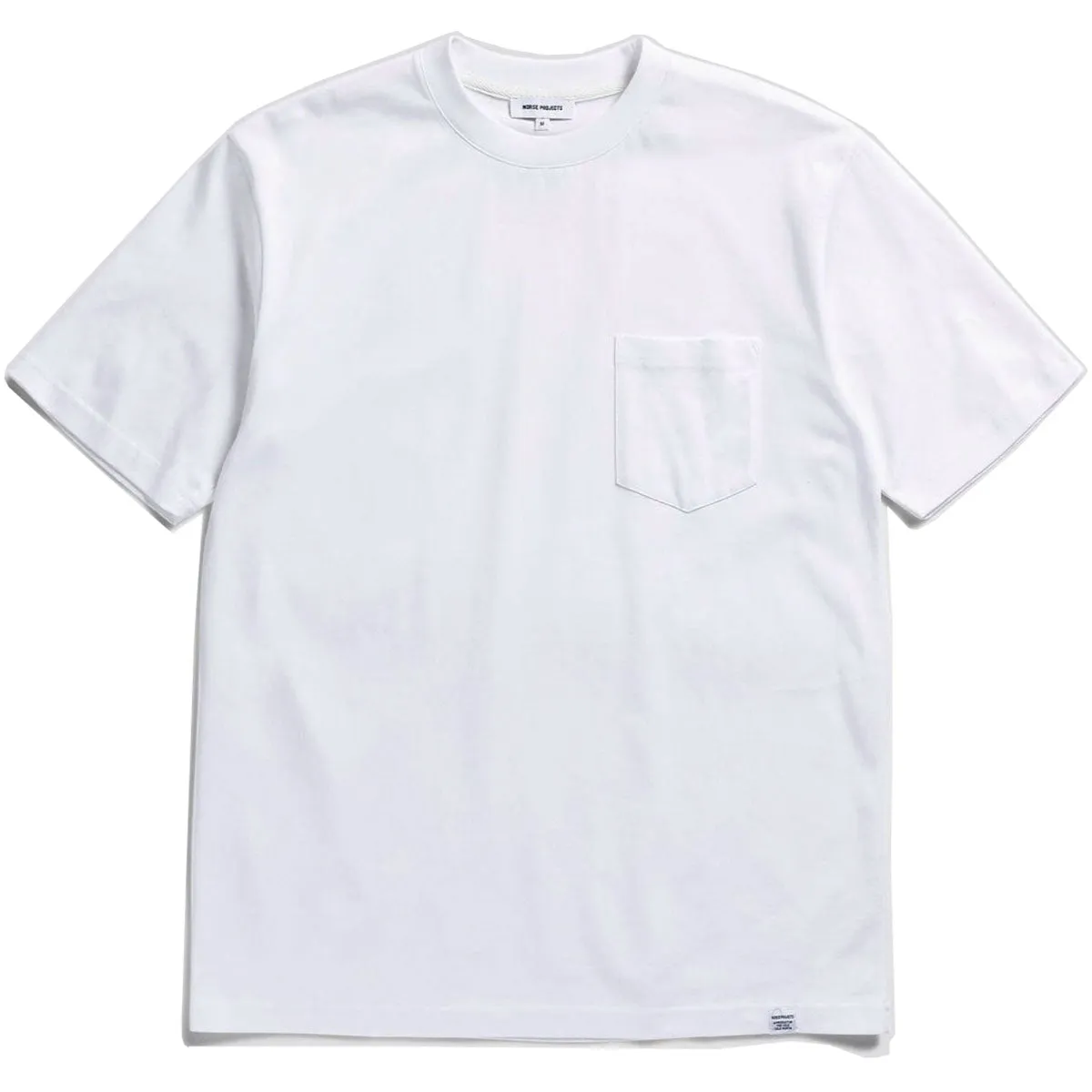 Norse Projects Johannes Standard Pocket SS White