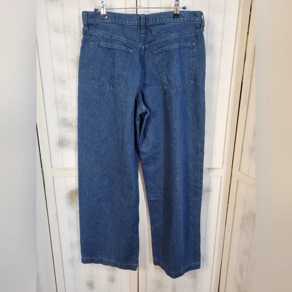 Nwot Abercrombie &amp; Fitch High Waist Mom Jeans 29x30 Wide Leg