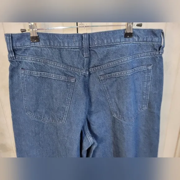 Nwot Abercrombie &amp; Fitch High Waist Mom Jeans 29x30 Wide Leg