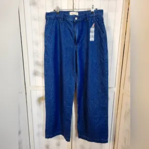 Nwot Abercrombie &amp; Fitch High Waist Mom Jeans 29x30 Wide Leg