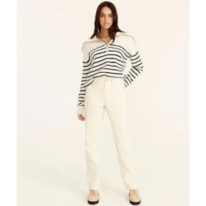 NWT J. Crew Slouchy Boyfriend Jean in Ecru
