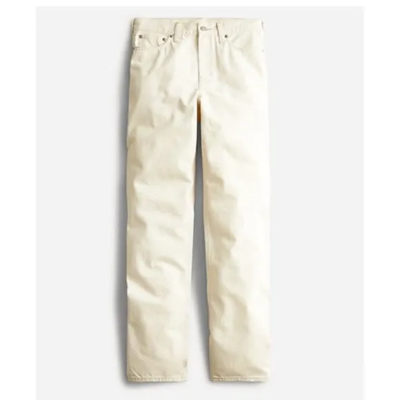 NWT J. Crew Slouchy Boyfriend Jean in Ecru