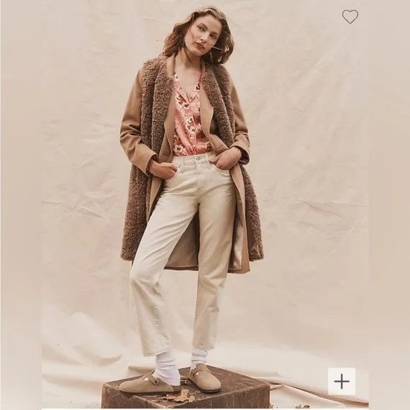 NWT J. Crew Slouchy Boyfriend Jean in Ecru