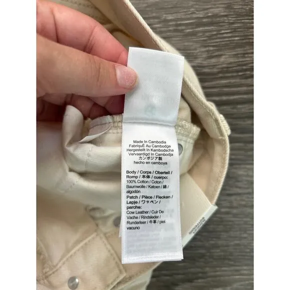 NWT J.Crew Slouchy Boyfriend Jean In Ecru Size 25
