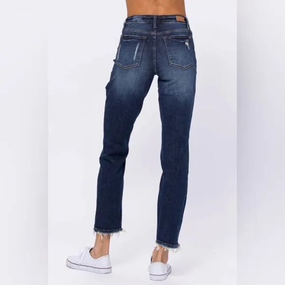 NWT JUDY BLUE high waisted boyfriend Jean